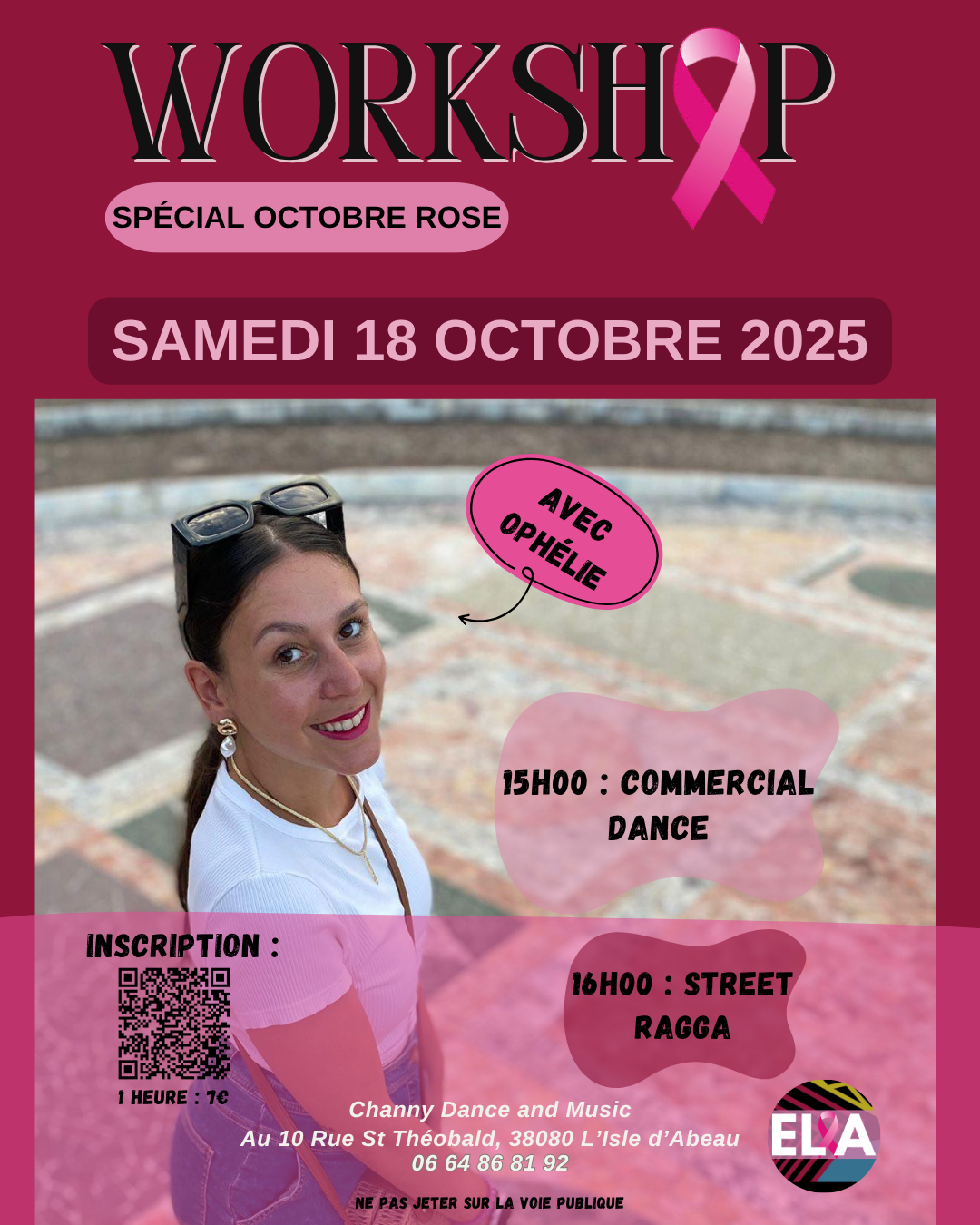 Workshop (stage) spécial Octobre rose