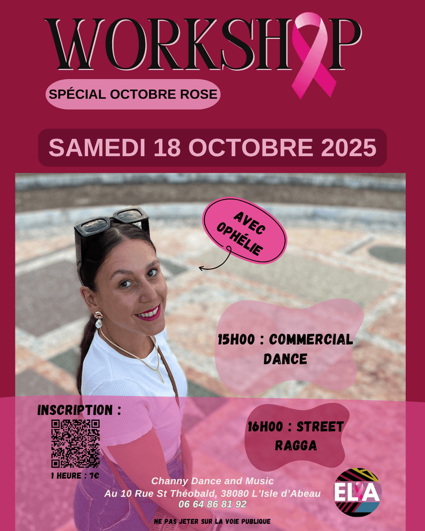 Workshop (stage) spécial Octobre rose
