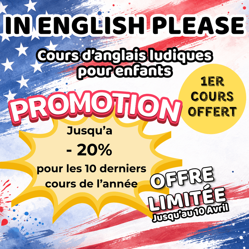 Oser parler anglais dès 3 ans - IN ENGLISH PLEASE - Offre Promotionnelle